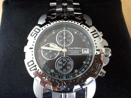 Krug-Baumen Sportsmaster Diamond Mens Watch, what you see is what you get.